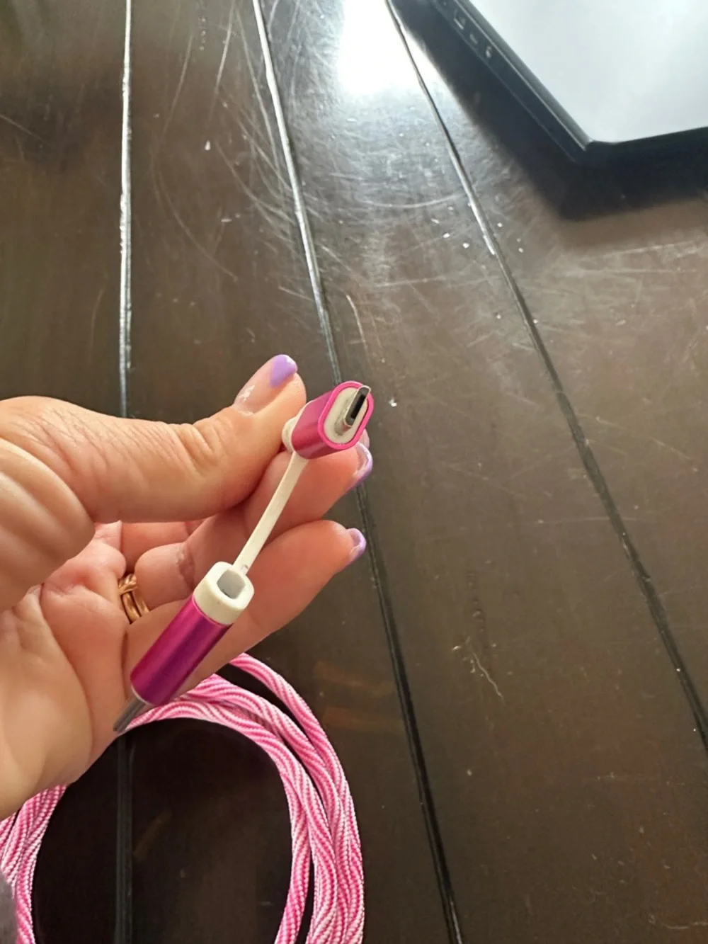 Universal 3-in-1 Charging Cable – Pink